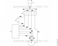 H   Connexion electrique GE 365 pour Stihl GE 345