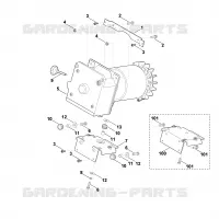 D   Support dispositif de coupe cpl. pour Stihl GE 35 L