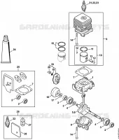 Carter, Cylindre pour Stihl FS 45
