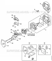 Filtre à air, Bride intermédiaire pour Stihl FS 45 C-E