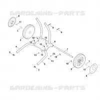 D   Support de roue pour Stihl GE 375