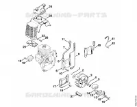 Dispositif d'allumage, Embrayage pour Stihl FS 56 (4125)