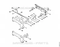 Poignée de commande FS 52, FS 56 pour Stihl FS 56 (4125)