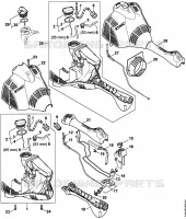 Carter moteur pour Stihl FS 50 (4144)