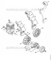 Dispositif d'allumage, Embrayage pour Stihl FS 50 (4144)