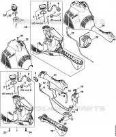 Carter moteur pour Stihl FS 50 C-E