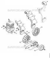 Dispositif d'allumage, Embrayage pour Stihl FS 50 C-E
