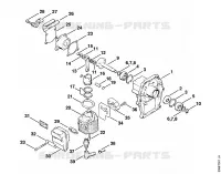 Carter, Cylindre pour Stihl FS 50 (4118)