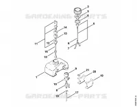 Réservoir d'essence pour Stihl FS 50 (4118)