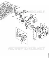 Pompe à huile, Embrayage pour Stihl MS 194 T