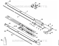 Tube complet FS 55 T (14.2002) pour Stihl FS 55 T