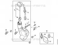 Réservoir d'essence pour Stihl FS 55 R 2-MIX