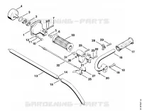 Carter d'accouplement, Tube complet pour Stihl FS 60