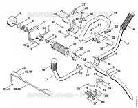 Carter d'accouplement, Tube complet pour Stihl FS 61