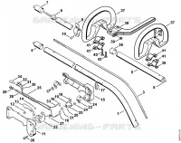 Tube complet, Poignée en arc pour Stihl FS 62 R