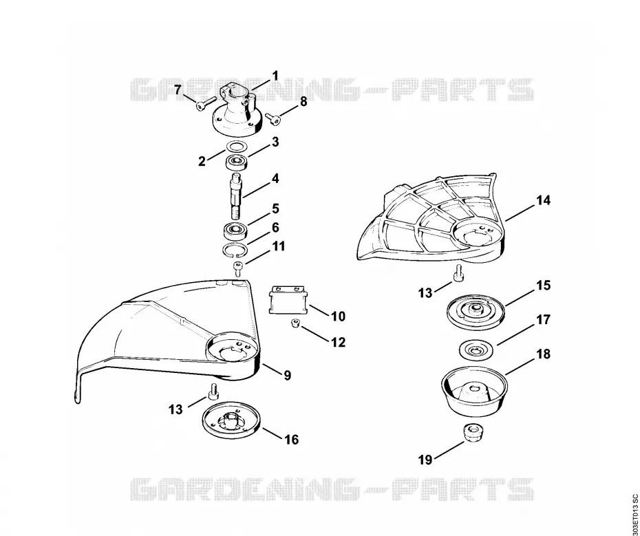 Carter de logement FS 62, FS 62 R Stihl Coupe-bordures et Débroussailleuses Coupe-bordures et Débroussailleuses Débroussailleuses thermiques légères FS 62 R  FS 62 R