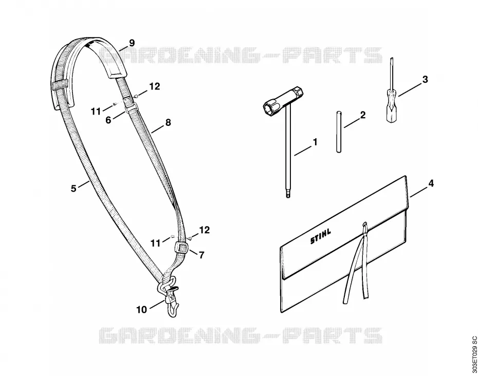 Outils, Accessoires optionnels Stihl Coupe-bordures et Débroussailleuses Coupe-bordures et Débroussailleuses Débroussailleuses thermiques légères FS 62 R  FS 62 R