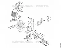 Dispositif d'allumage, Embrayage pour Stihl FS 62