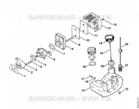 Filtre à air, Réservoir d'essence pour Stihl FS 62