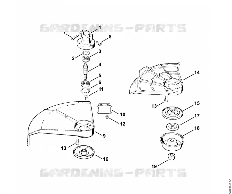 Carter de logement FS 62, FS 62 R Stihl Coupe-bordures et Débroussailleuses Coupe-bordures et Débroussailleuses Débroussailleuses thermiques légères FS 62  FS 62