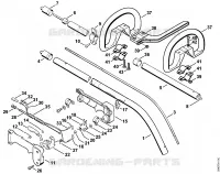 Tube complet, Poignée en arc pour Stihl FS 66 R