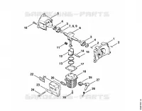Carter, Cylindre pour Stihl FS 65 AVRE