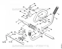 Tube complet pour Stihl FS 65 AVRE