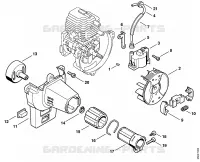 Dispositif d'allumage, Embrayage pour Stihl FS 72 R