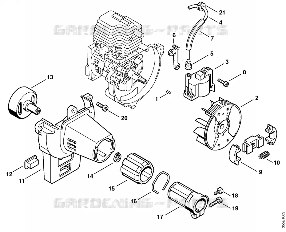 Dispositif d'allumage, Embrayage Stihl Coupe-bordures et Débroussailleuses Coupe-bordures et Débroussailleuses Débroussailleuses thermiques légères FS 72 R  FS 72 R