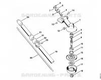 FS 76: Réducteur, Tube complet pour Stihl FS 74