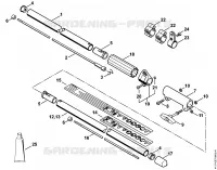 Tube complet FS 85 T (14.2002) pour Stihl FS 85 T