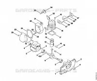 Carter, Cylindre pour Stihl FS 80 AVE