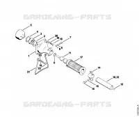 Carter d'accouplement, Tube complet pour Stihl FS 80 AVE