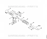 Carter d'accouplement, Tube complet pour Stihl FS 80 E