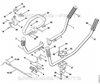 Poignée tubulaire pour Stihl FS 80 E