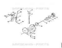 Réservoir d'essence, Pompe pour Stihl FS 80 E