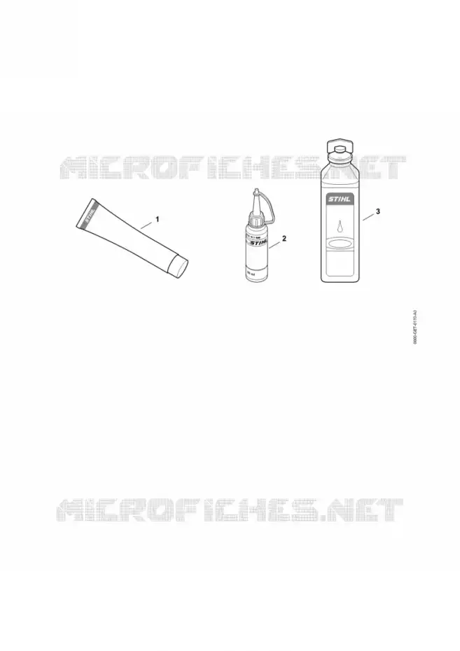 Lubrifiants et graisses divers Stihl Tronçonneuses (MS), (MSA), (MSE) Tronçonneuses Tronçonneuses thermiques MS MS 200  MS 200
