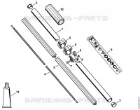 Tube complet pour Stihl FS 87