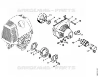 Embrayage, Carter de ventilateur pour Stihl FS 87 R