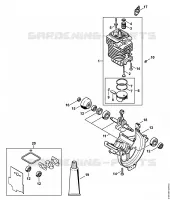 Cylindre, Carter inférieur pour Stihl FS 90 R - 4180