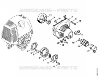 Embrayage, Carter de ventilateur pour Stihl FS 90 R - 4180