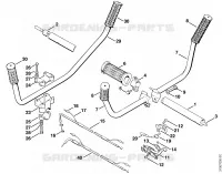 Tube complet pour Stihl FS 90 - 4117