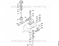 Réservoir d'essence pour Stihl FS 96