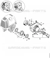 Embrayage, Carter de ventilateur pour Stihl FS 100