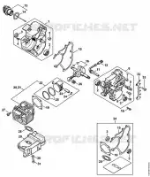 Carter, Cylindre pour Stihl MS 200 T