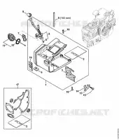 Carter de réservoir MS 200 T pour Stihl MS 200 T