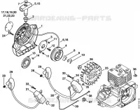 Dispositif de lancement, Dispositif d'allumage ⇥ 809 249 646 (10.2016) pour Stihl FS 120