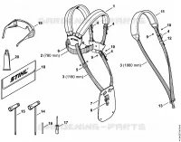 Harnais, Outils, Accessoires optionnels pour Stihl FS 120