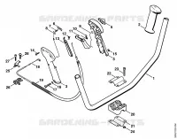 Poignée à deux mains (09.2003) pour Stihl FS 120