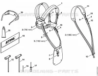 Harnais, Outils, Accessoires optionnels pour Stihl FS 200 R